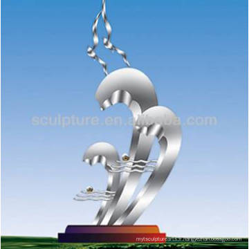 Modern Best vendu Arts Sculpture en acier inoxydable pour décoration de jardin